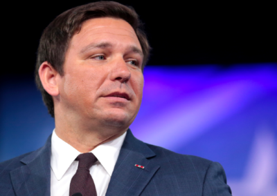 DeSantis only had one thing to say on Trump's silence about Hurricane Idalia