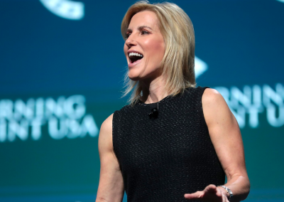 Laura Ingraham lit up with excitement when Ron DeSantis shared his strategy for winning over minority and urban voters in 2024