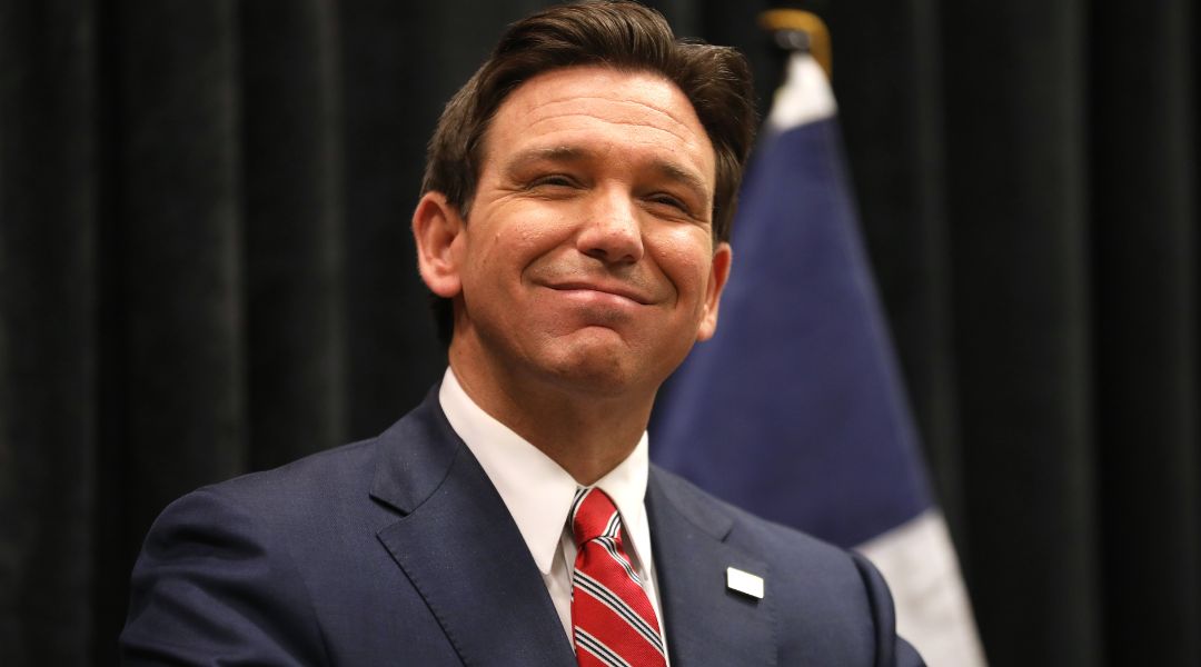 Ron DeSantis was grinning from ear to ear when a sheriff gave him this surprising gift