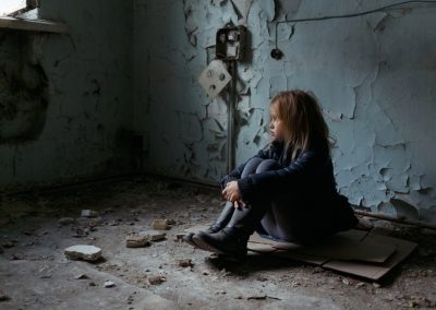 Give,Me,Support.,Poor,Depressed,Little,Girl,Folding,Her,Legs