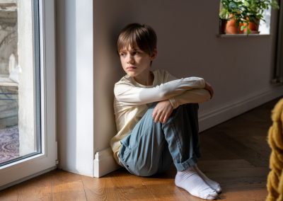 Kid,Psychological,Trauma.,Lonely,Child,Boy,Sadly,Look,To,Window