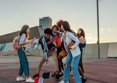 A,Group,Of,Young,University,Students,Are,In,A,Physical