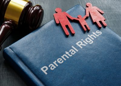 Book,Parental,Rights,,Figurines,And,Gavel.