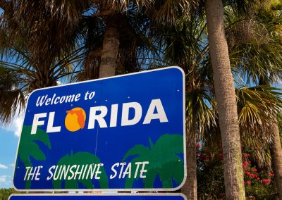“welcome,To,Florida”,Sign,(the,Sunshine,State)