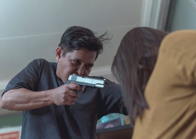 A,Violent,And,Deranged,Husband,Points,A,Gun,On,His