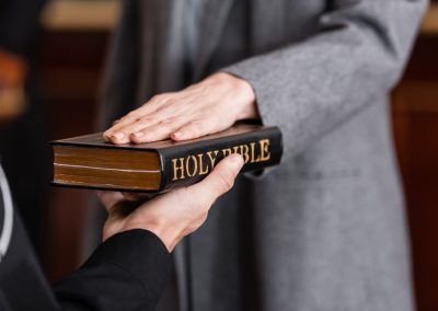 A Florida GOP lawmaker proposed one teacher loyalty oath bill that has left-wing activists absolutely losing their minds Partial,View,Of,Bailiff,Holding,Bible,Near,Woman,Giving,Swear