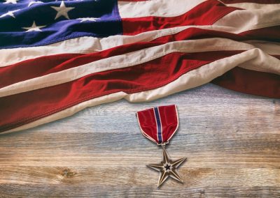 Florida just dominated one ranking that shows why veterans are flocking to the Sunshine State Us,Bronze,Star,Medal,Lying,On,Table,With,An,American