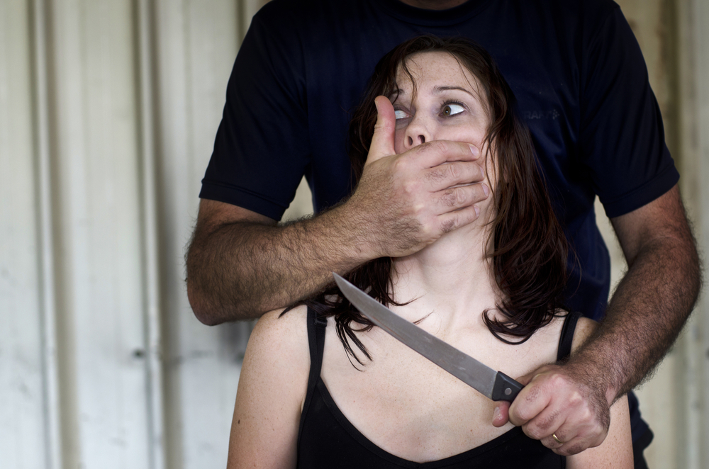 A,Dangerous,Terrorist,,Madman,,Husband,,Violent,Person,Holding,A,Sharp