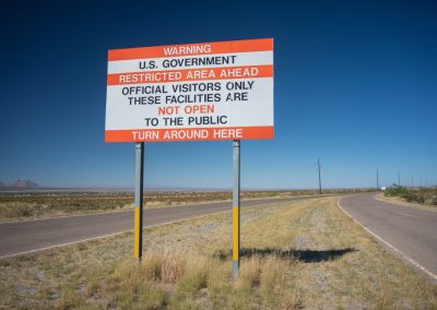 Warning,Us,Government,Property,,Restricted,Area,Road,Sign,-,Nasa