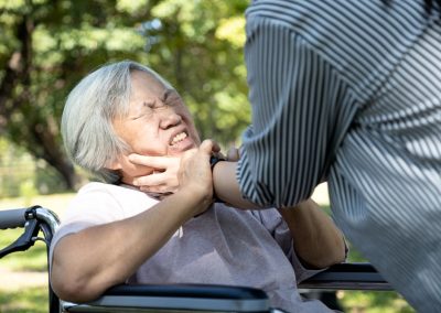 Asian,Senior,Mother,Were,Physically,Abused,angry,Daughter,Or,Female,Caregiver