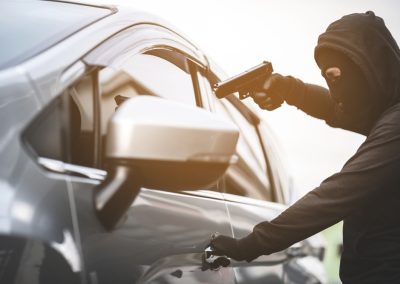 Thieves,Are,Using,Guns,To,Rob,A,Car,,Threatening,A