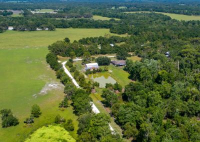 Rural,Land,With,Homes,With,Aerial,View,From,A,Drone