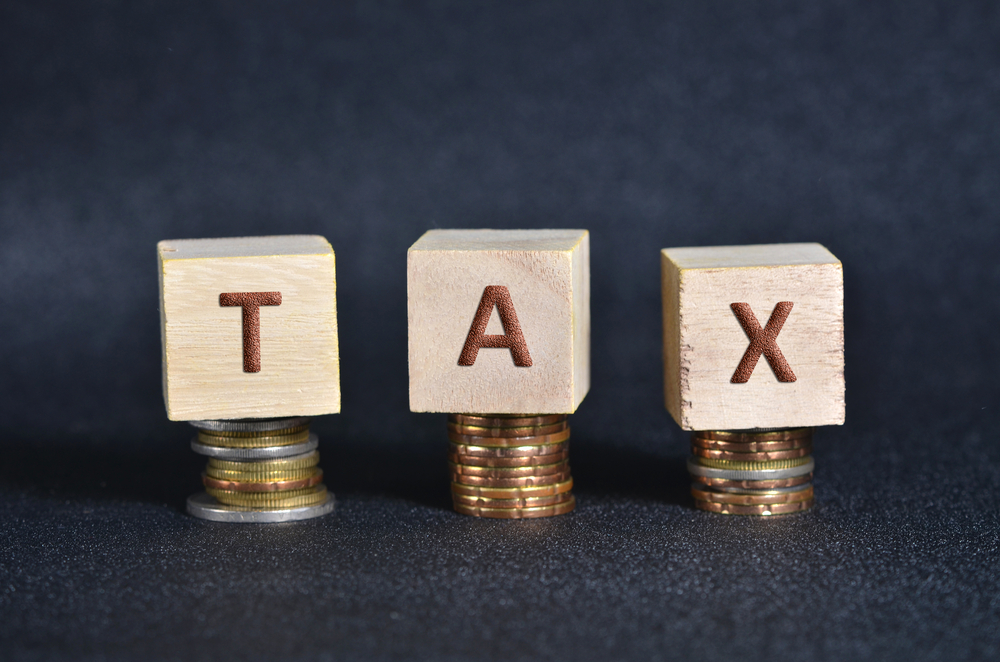 “tax”,Text,Written,At,Wooden,Blocks