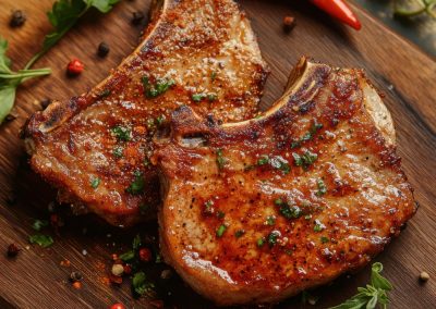 A Florida teen's drunken pork chop attack left police scratching their heads over what they found Two,Pieces,Of,Fried,Pork,Chops,On,A,Wooden,Plate