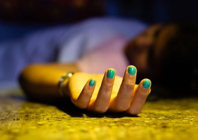 An,Indian,Or,Asian,Woman,Dead,Body,With,Outstretched,Hand