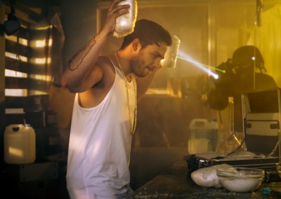 Drug,Dealer,Placing,Drug,Bricks,Into,Suitcase,Is,Arrested,By