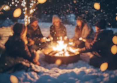 Blurred,Background,Of,A,Cozy,Outdoor,Gathering,Featuring,Friends,Sitting