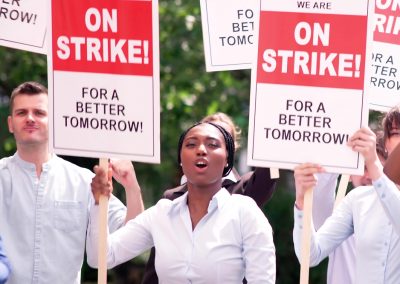 Florida Teachers Union Got Caught Using Students as Political Shields and Commissioner Kamoutsas Called Them Out Live Union,Workers,In,City,Demonstrate,Power,During,Labor,Strike.