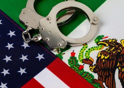 United,States,And,Mexico,Flags,With,Handcuffs.,Border,Security,,Immigration