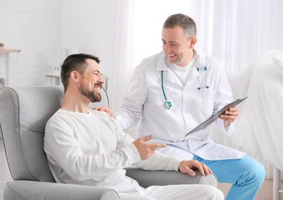 Casey DeSantis just made one announcement about cancer treatment that left doctors stunned Doctor,And,Man,Undergoing,Course,Of,Chemotherapy,In,Clinic.,Prostate