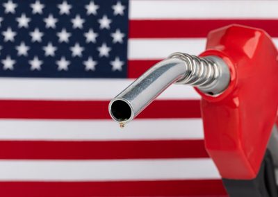 Ron DeSantis Rejected the Florida Gas Tax Holiday and Explained Exactly Why It Won't Help You Gas,Dripping,From,Fuel,Nozzle,With,American,Flag.,Gasoline,Shortage,