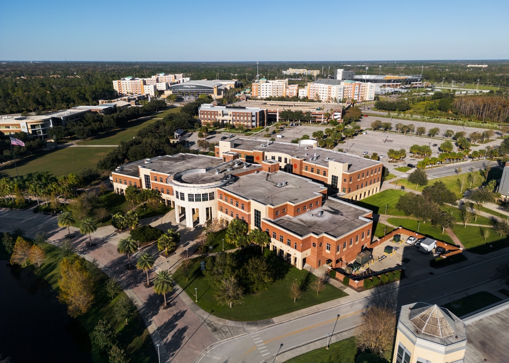 Aerial,View,Of,University,Of,Central,Florida,Campus,In,Orlando,