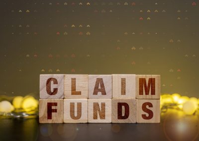 Florida Just Handed Back $88 Million to Residents While Bureaucrats Sat on It for Years Claim,Funds,Text,On,Wooden,Blocks,For,Unclaimed,Property,Recovery