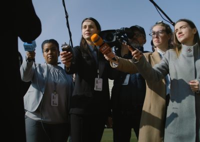 Fox News Cameras Watched a Florida Trooper Ask a Trucker to Read a Sign and He Said No Interview,Of,Private,Investor,At,Press,Conference,For,Tv,News.
