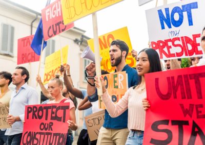 Group,Of,Activists,Is,Protesting,Outdoors,-,Crowd,Demonstrating,Against