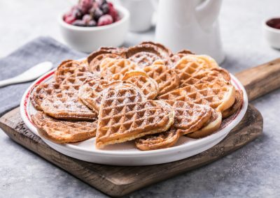 You Won’t Believe the Reason Waffle House Just Banned a Florida Governor Candidate Freshly,Baked,Homemade,Heart,Shaped,Belgium,Waffles,On,Gray,Background.