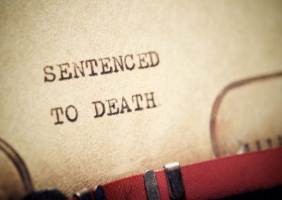 Sentenced,To,Death,Text,Written,With,A,Typewriter.