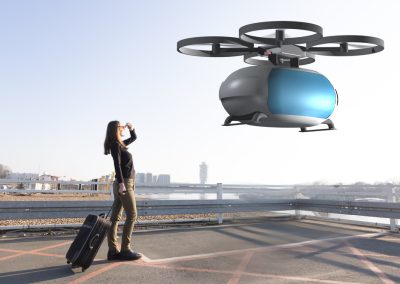 Flying,Transportation,Drone,Picking,Up,A,Passenger