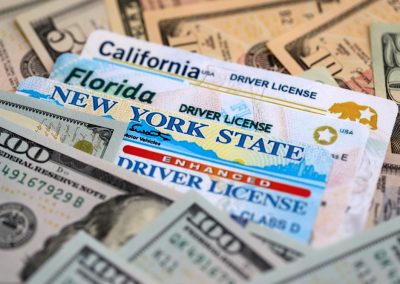 California,,Florida,And,New,York,State,Driving,Licenses,Among,Big
