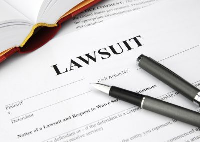 Lawsuit,Form,With,Filler,And,Book