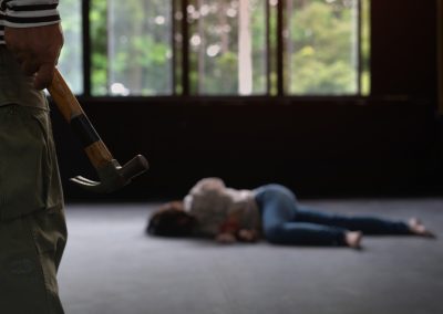 Concept,Women,Violence,victim.,Scene,Of,Thief,Holding,A,Hammer,While