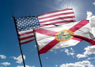 Florida,Flag.,Florida,Is,The,Southeasternmost,U.s.,State,,With,The