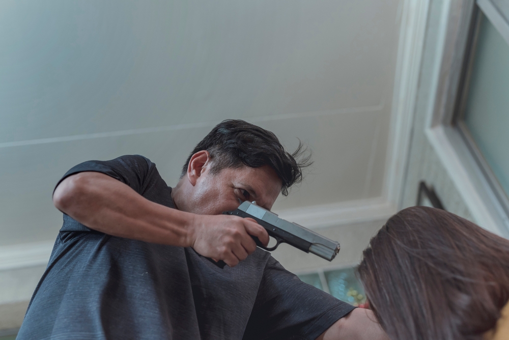 An,Unhinged,Threatens,To,Shoot,His,Wife,In,The,Head.