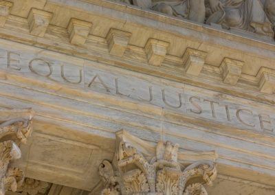 SCOTUS Just Told Florida There Is No Legal Path to Stop California From Licensing Illegal Alien Truck Drivers Close-up,”equal,Justice”,At,The,Facade,Of,The,United,States