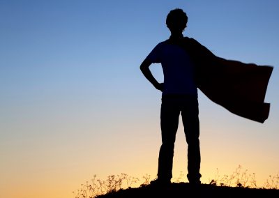 Three Florida Teens Stopped to Help a Man Change a Tire and Ended Up Saving His Life Boy,Playing,Superheroes,On,The,Sky,Background,,Silhouette,Of,Teen