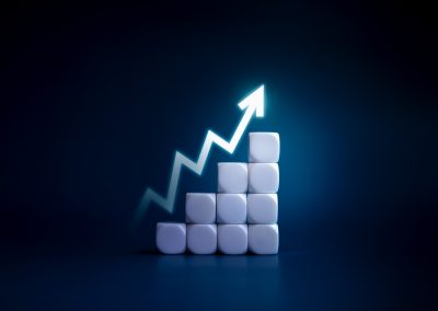 Florida Doubled Its Economy and Democrats Just Proved They Will Never Figure Out Why Rise,Up,Glowing,Arrow,,Volatility,Index,Chart,On,White,Blocks