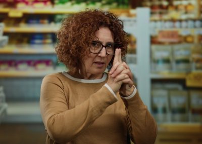 Publix Caved to Gun Grabbers After Six Months With Zero Incidents Middle-aged,Hispanic,Woman,Making,A,Finger-gun,Gesture,In,A,Supermarket