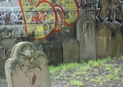 Crooked,Head,Stone,In,A,Cemetery.,There,Is,A,Sandstone