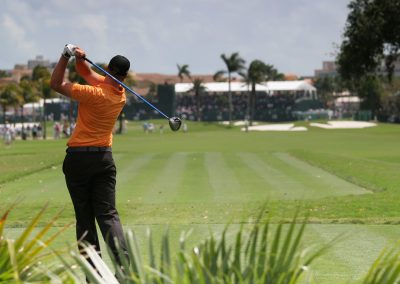 The Golf Media That Always Let Tiger Skate Just Did It Again Golf,Swing,On,Hole,8,,Doral,,Blue,Monster,,Miami,,Florida