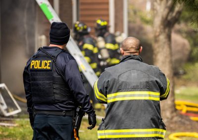 Florida’s CFO Caught Tampa’s Mayor Admitting She Puts Cops and Firefighters Last A,View,From,Behind,Showing,A,Police,Officer,Alongside,A