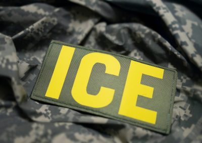 A Jacksonville Woman Told Officers She Was Ready to Fight and Now Faces 20 Years Close,Up,Shot,Of,A,Uniform,Patch,Embroidered,With,White