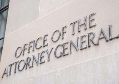 Donald Trump Just Named the One Man Democrats Fear Most as His Next Attorney General Sign,At,The,Office,Of,The,Attorney,General,In,Washington,