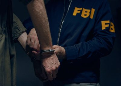 Fbi,Puts,On,Handcuffs,On,Criminal