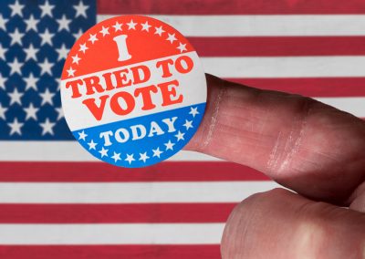 Chuck Schumer Just Told America He Will Never Let You Prove You Are a Citizen to Vote Finger,With,I,Voted,Button,In,Front,Of,Voting,Stickers