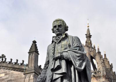 Statue,Of,Adam,Smith,In,Edinburgh,In,Front,Of,St.giles