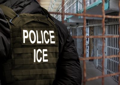 Debbie Wasserman Schultz Toured a Miami ICE Facility and ICE Responded With Three Words She Hated An,Immigration,And,Customs,Enforcement,(ice),Officer,Stands,In,Front